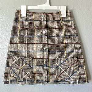 60s 70s geometric skirt